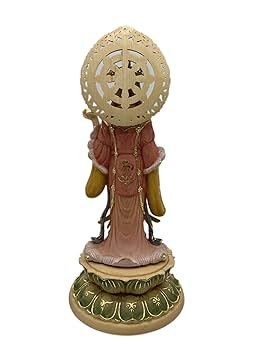 Amazon｜仏像 吉祥天 立像 木製 木彫り 置物 置き物 桧木ご利益